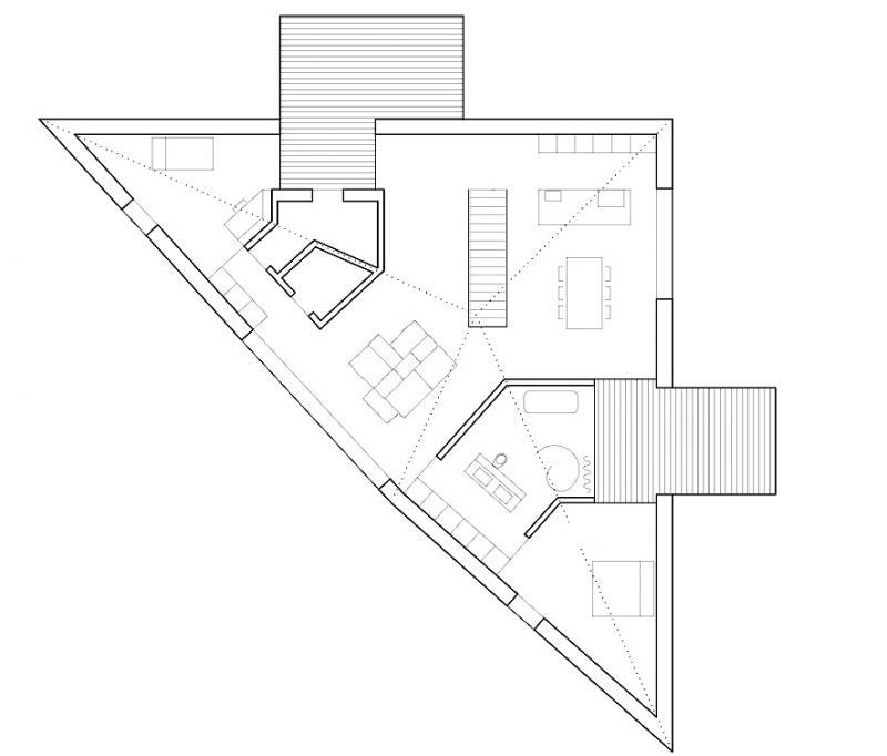 ARSP - Haus-Immler-Hard: Grundriss Loft im DG