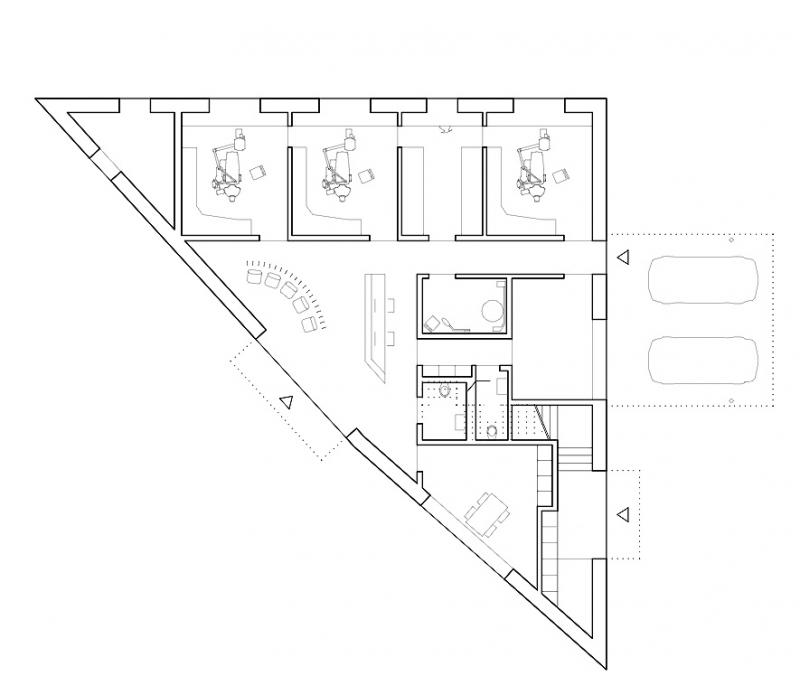ARSP - Haus-Immler-Hard: Grundriss Ordination im EG