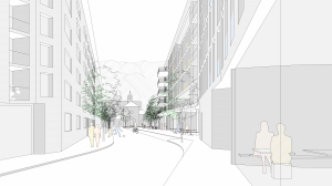 ARSP - Gästehaus-Karmelitergasse: Straßenperspektive